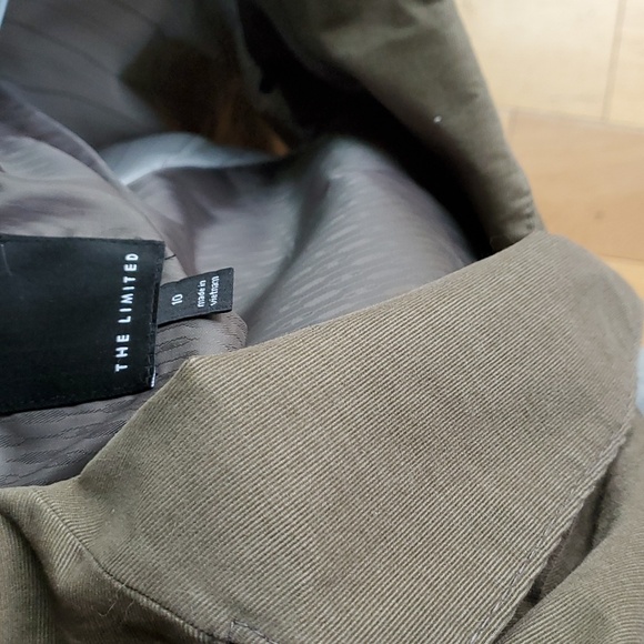 The Limited Brushed Corduroy Blazer Size 10 - Picture 10 of 10